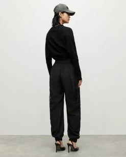 Flash Sale 🔔 Aura Oversized Gathered Trousers Black 💯 -Tailoring Sales WP061Y 5 6