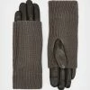 Coupon 🌟 Zoya Leather Cuff Gloves Charcoal Grey 👍