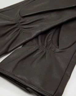 Best reviews of 🔔 Sara Zip Leather Gloves CORDOVAN/SILVER 👏 -Tailoring Sales WQ535X 7933 3