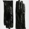 New 👏 Cleo Leather Gloves SHINY BLACK/BLACK 🎁 -Tailoring Sales WQ536X 7939 1