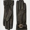 Best Pirce 🔥 Kaz Buckle Leather Gloves BLACK/WARM BRASS 🛒