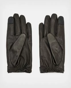 Best Pirce ❤️ Maxie Studded Leather Biker Glove BLACK/MATTE BLACK 😉 -Tailoring Sales WQ600X 5569 4