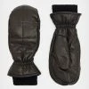 Coupon ✨ Andra Leather Puffer Mittens Black 😀 -Tailoring Sales WQ606X 5 1