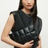 Outlet 😀 Bettina Leather Quilted Clutch Bag Black 🤩 -Tailoring Sales WR022X 5 1