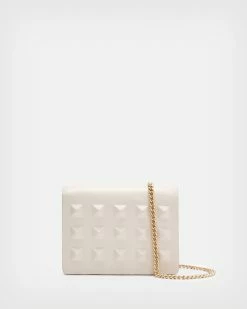 Cheap 😉 Honore Leather Studded Cardholder Black 😀