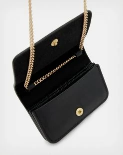 New 💯 Honore Studded Leather Cardholder BLACK/GOLD 😉 -Tailoring Sales WR543X 5108 3