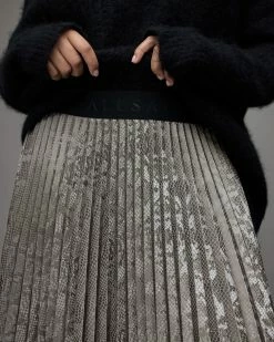 Best Sale π Phia Snake Maxi π Skirt Silver π€© 10 Best Sale π Phia Snake Maxi π Skirt Silver π€© -Tailoring Sales WS018V 34 4 1