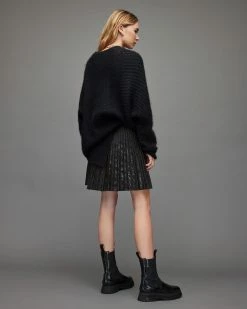 Top 10 ⌛ Phia Snake Mini 👗 Skirt Black 🔔 -Tailoring Sales WS038V 5 5 1