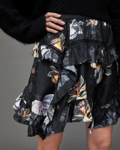 Wholesale 🧨 Reese Silk Blend Lilly Mini 👗 Skirt Blue/Black ⭐ -Tailoring Sales WS060X 3885 3 1