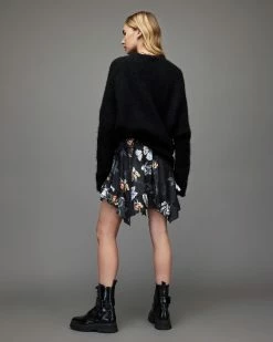 Wholesale 🧨 Reese Silk Blend Lilly Mini 👗 Skirt Blue/Black ⭐ -Tailoring Sales WS060X 3885 4 1