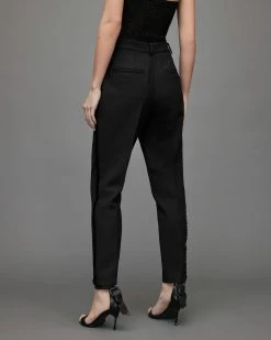 Discount 🧨 Maxine Mid-Rise Trousers Black 🌟 -Tailoring Sales WT008X 5 6