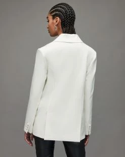 Promo 🎁 Tux Double Breasted Blazer Ivory White ✨ -Tailoring Sales WT045X 4596 5