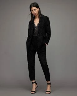 Best deal 😀 Laila Leo Blazer Black 🔥 -Tailoring Sales WT051X 5 4
