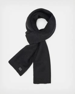 Outlet 😍 Logan Brushed Beanie And Scarf Gift Set Black 🌟 -Tailoring Sales WV655X 5 4