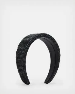 Coupon 🎁 Holly Silk Pave Embellished Headband Black 💯
