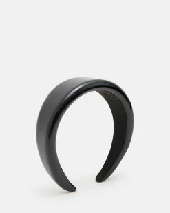 Best Sale 🧨 Lea Patent Headband Black 🤩 -Tailoring Sales WV699X 5 3