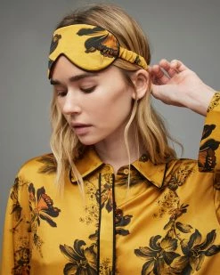 Wholesale 🧨 Lilly Silk Blend Eye Mask Gold 😍