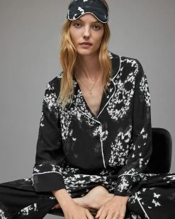 Promo ⭐ Safi Orsino Pyjama 👕 Shirt Black 🎁 -Tailoring Sales WX019X 5 4