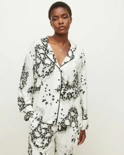 New 🤩 Safi Orsino Pyjama 👕 Shirt Ecru White 👏