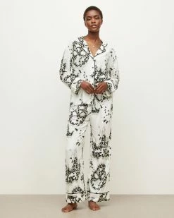 New 🤩 Safi Orsino Pyjama 👕 Shirt Ecru White 👏 -Tailoring Sales WX021X 4193 3