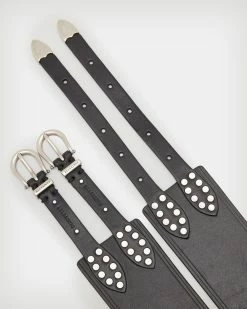 New 👍 Ariel Leather Belt Black 😉 -Tailoring Sales WZ010Y 5 2