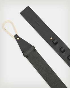 Top 10 😍 Coleen Carabiner Leather Belt BLACK/WARM BRASS 🛒 -Tailoring Sales WZ611X 6405 4