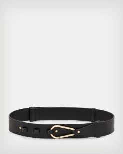 Top 10 😍 Coleen Carabiner Leather Belt BLACK/WARM BRASS 🛒 -Tailoring Sales WZ611X 6405 5