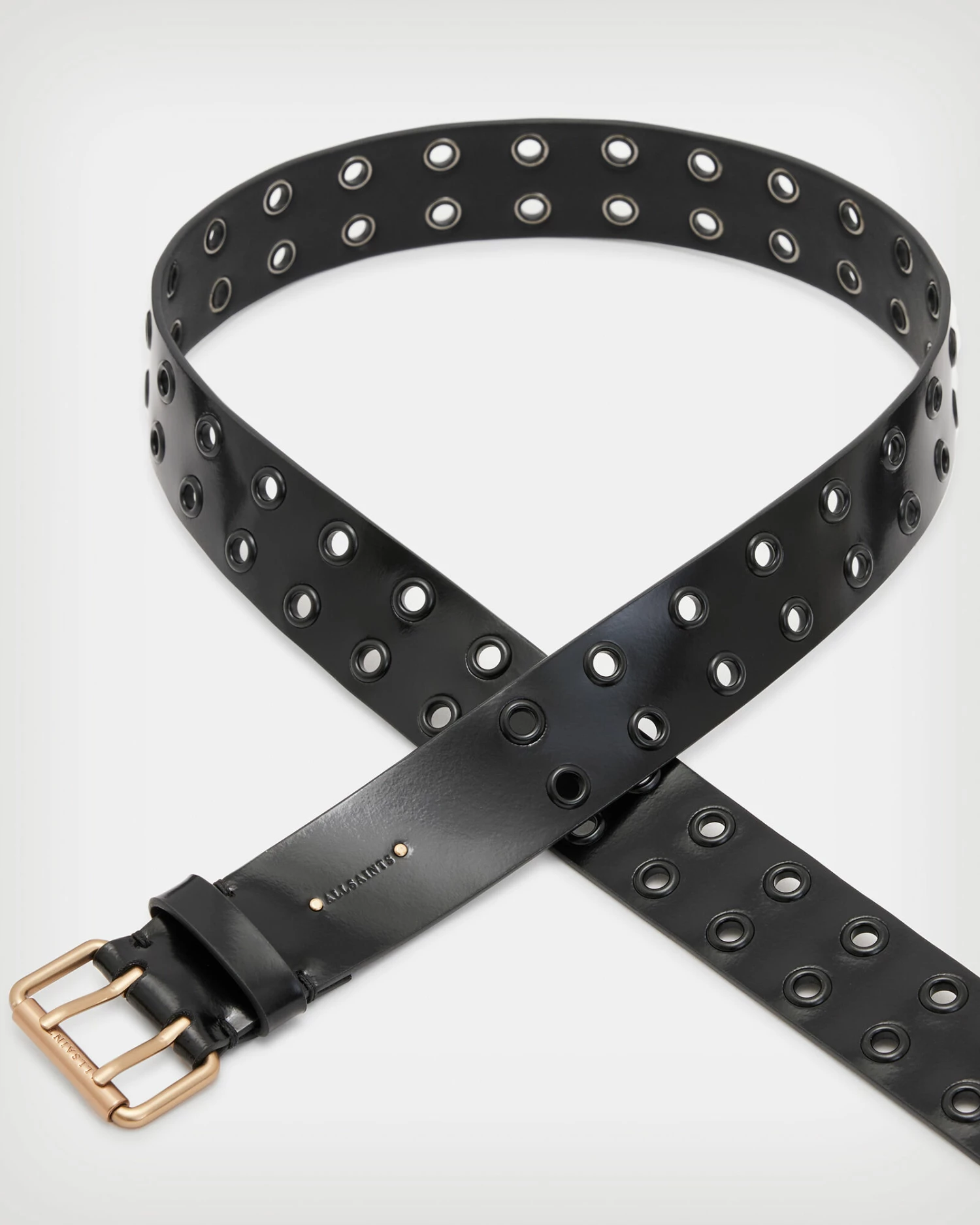 Hot Sale ✔️ Iryna Patent Leather Belt BLACK/MATTE/BRASS 🔥 6 Hot Sale ✔️ Iryna Patent Leather Belt BLACK/MATTE/BRASS 🔥 - Image 4